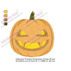 Halloween Pumpkin Embroidery Design 25